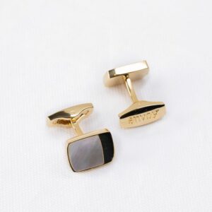 Envoy Classic Men’s Nickel Plated Gold Twilight Opulence Cufflinks