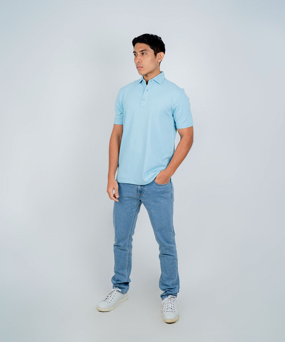 Envoy Sport Men’s Blue Regular Fit T-Shirt - Image 2