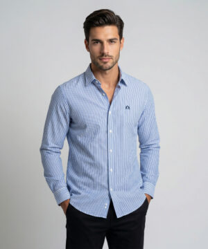 Envoy Sport Men’s Blue Striped Design Tailor Fit Shirt