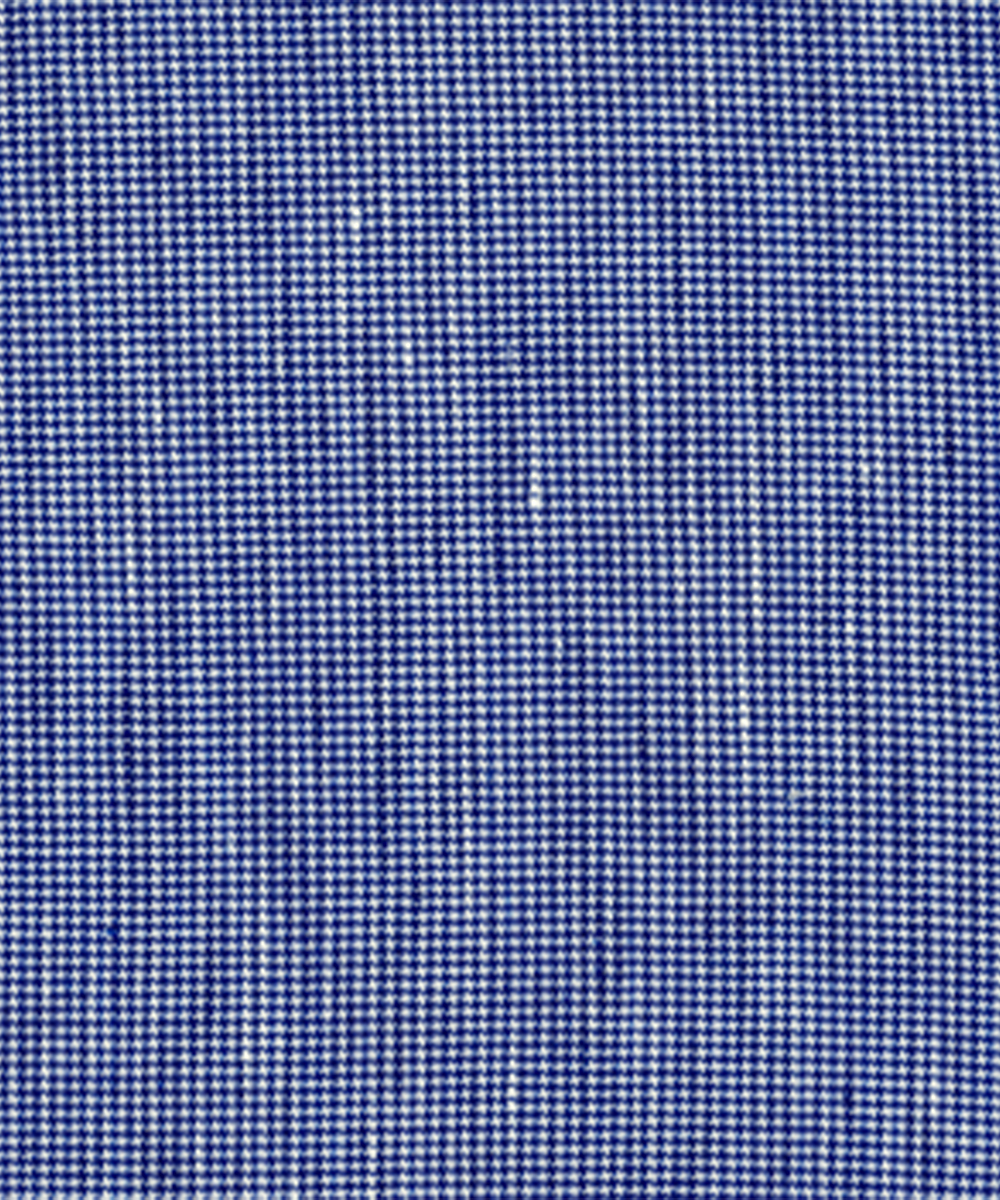 Raymond Mid Blue Linen Cotton Shirting Fabric with Check Design - Image 3