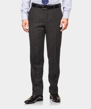 Grey Plain Wool/Poly Trouser Fabric
