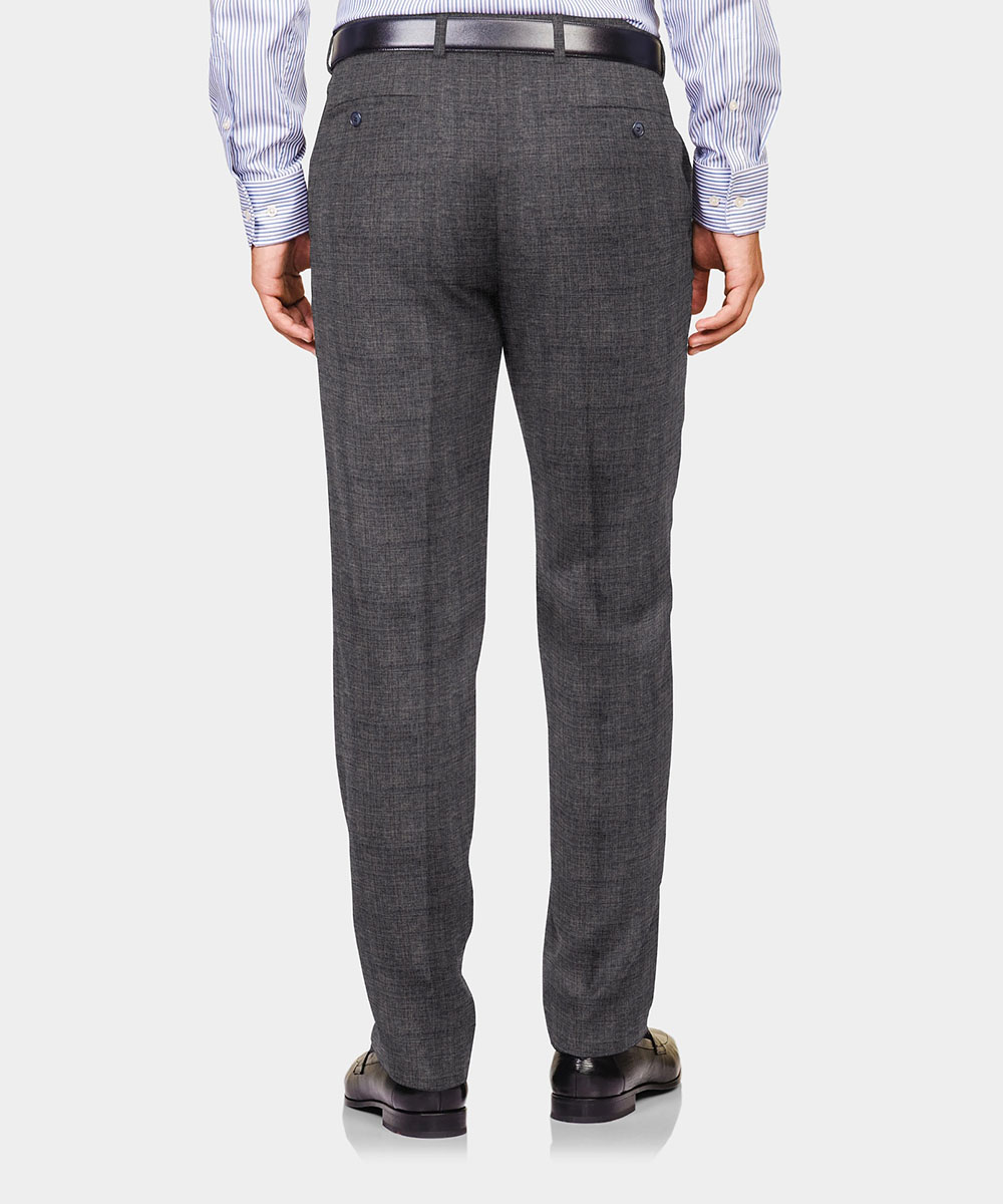 Light Grey Plain Wool/Poly/Spandex Trouser Fabric - Image 2