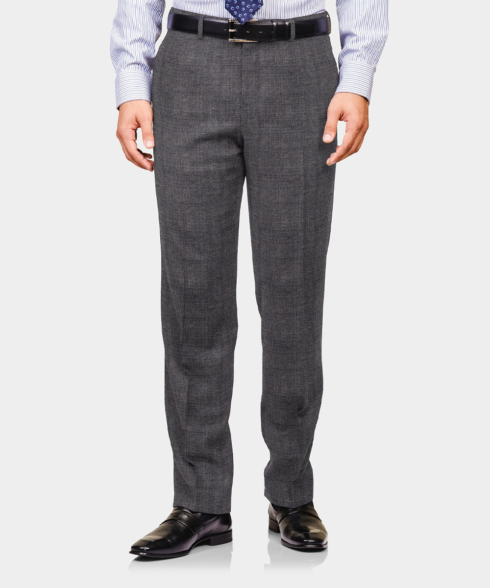 Light Grey Plain Wool/Poly/Spandex Trouser Fabric