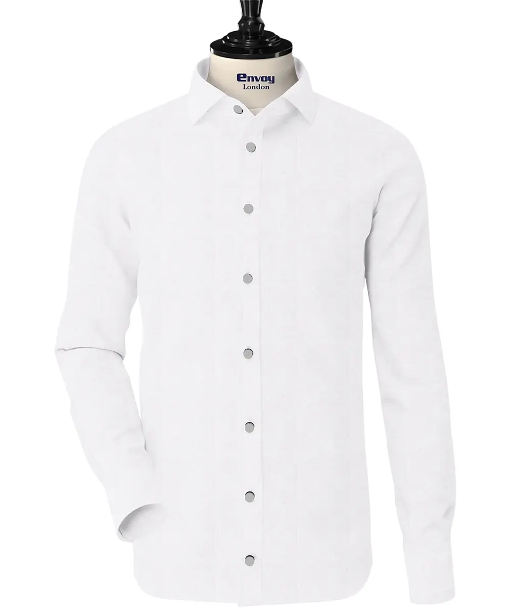 Envoy Classic White Plain Cotton Fabric
