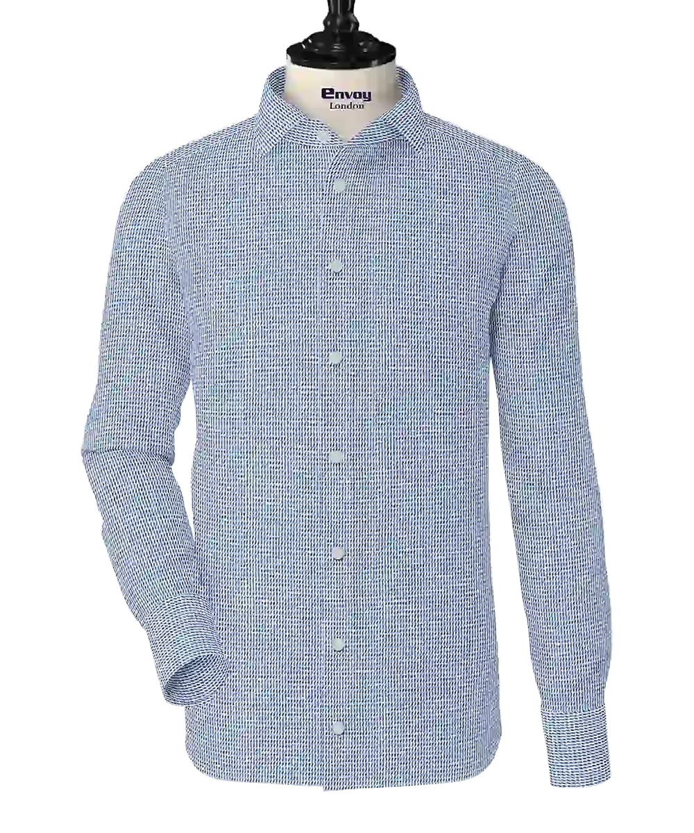 Blue/White Textured
