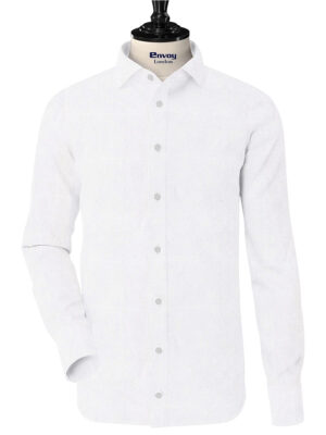 Envoy Classic Off-White Plain Cotton Fabric