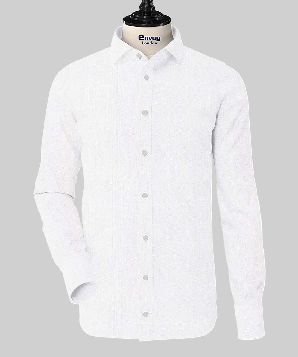 White Plain Shirting - Envoy Premium