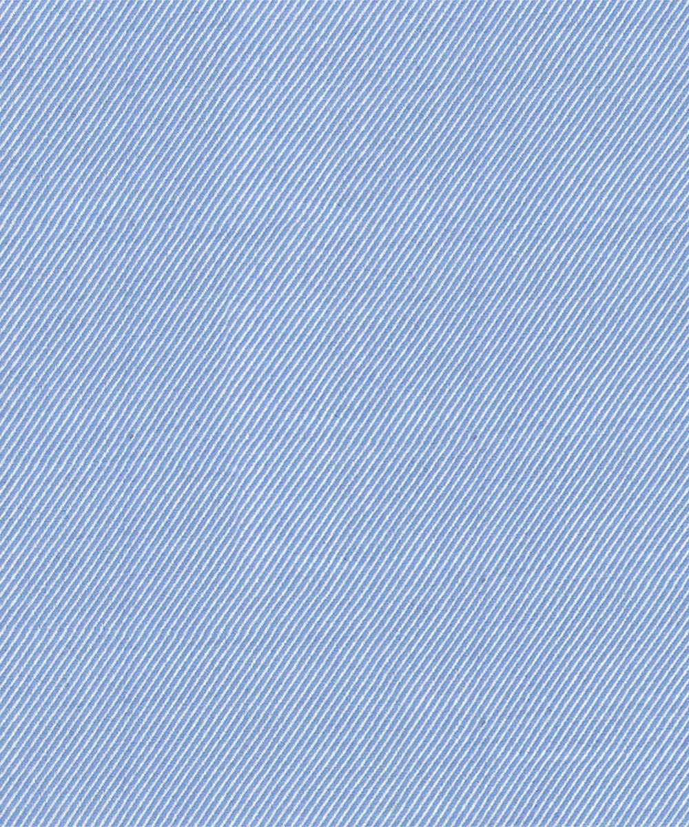 Bold Blue Plain Cotton Shirt - Image 3