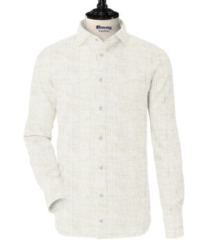 Light Green Linen Cotton Check Fabric
