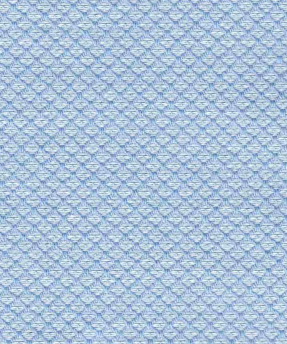 Sky Blue Patterned Cotto Fabric - Image 2