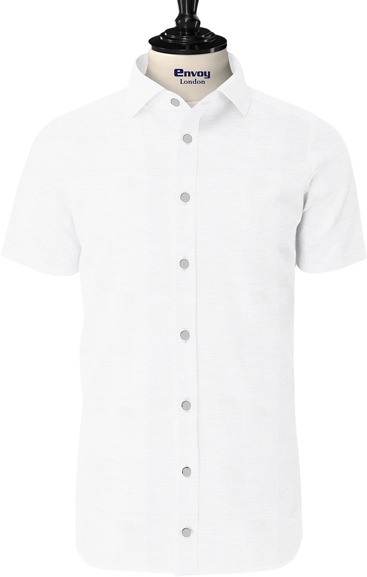 Envoy Classic Off-White Plain Cotton Fabric - Image 2