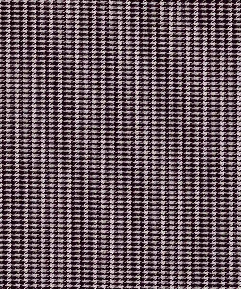 Brown Houndstooth Cotton Fabric - Image 3