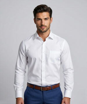 Envoy Classic Men’s White Formal Wear Tailor Fit Shirt