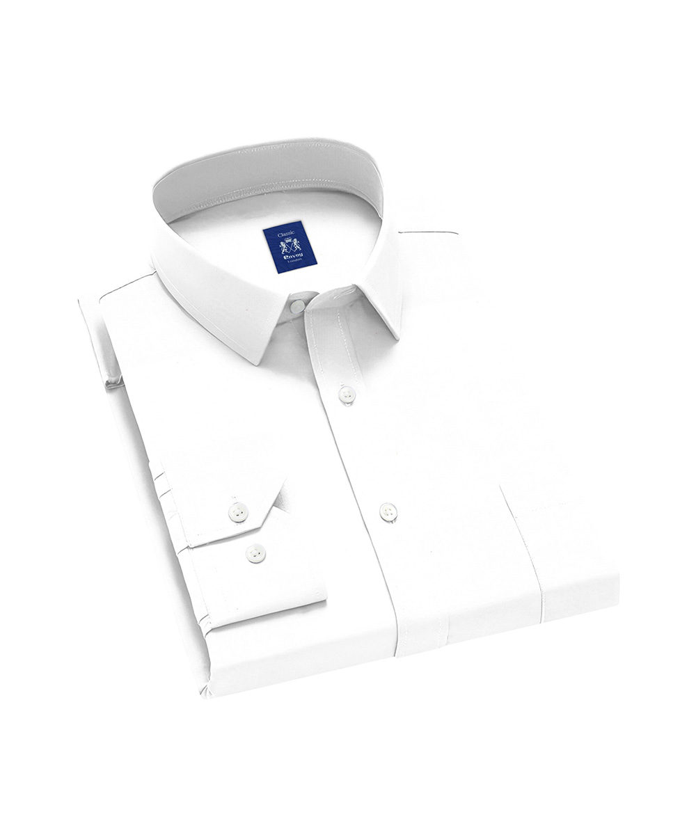 Envoy Classic Men’s White Formal Wear Tailor Fit Shirt - Image 2