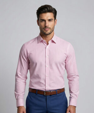 Envoy Classic Men’s Pink Formal Wear Regular Fit Shirt