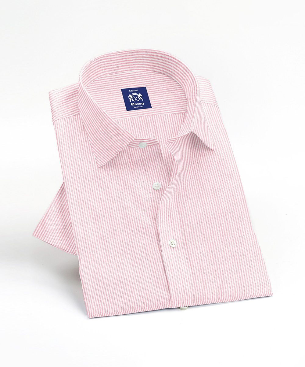 Envoy Classic Men’s Pink Formal Wear Regular Fit Shirt - Image 3