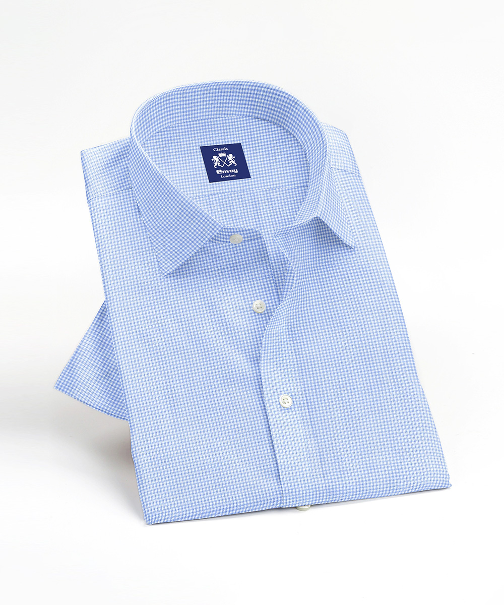 Envoy Classic Men’s Blue Formal Wear Regular Fit Shirt - Image 3