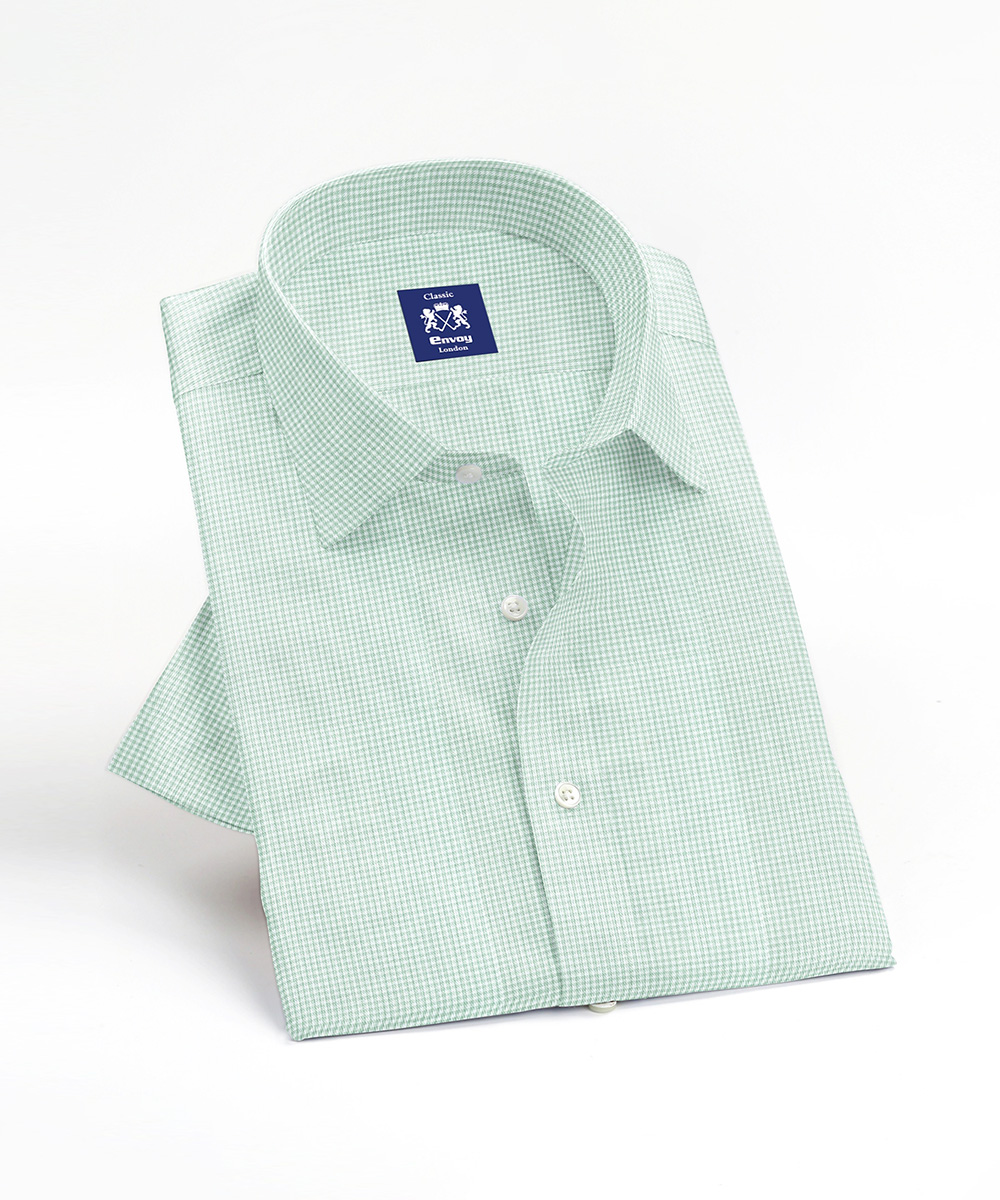 Envoy Classic Men’s Green Formal Wear Regular Fit Shirt - Image 3