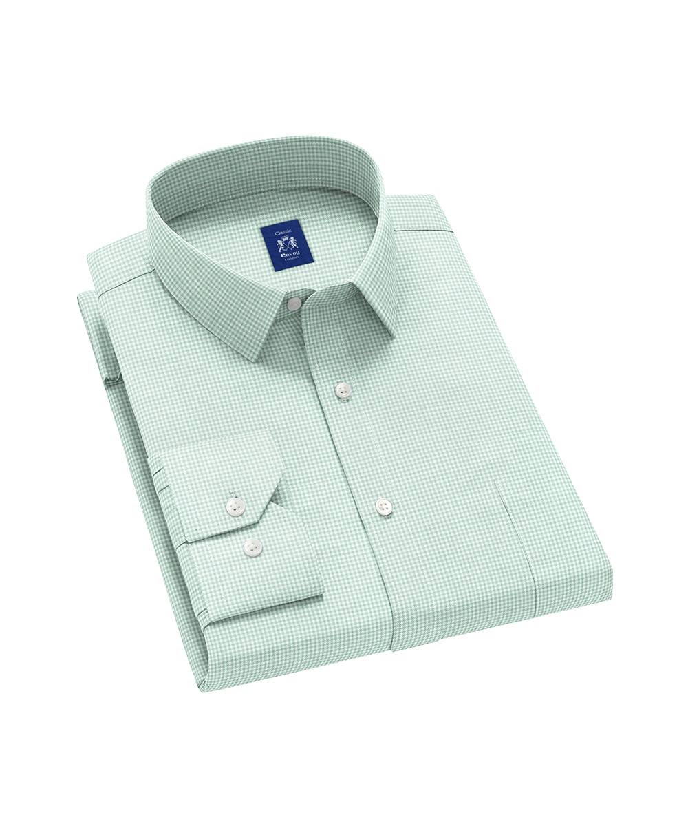 Envoy Classic Men’s Green Formal Wear Regular Fit Shirt - Image 2