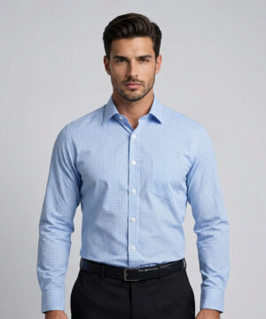 Envoy Classic Men’s Blue Formal Wear Regular Fit Shirt