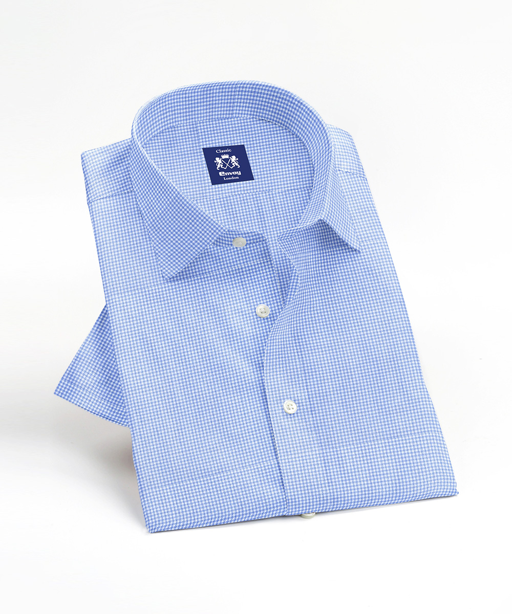 Envoy Classic Men’s Blue Formal Wear Regular Fit Shirt - Image 3