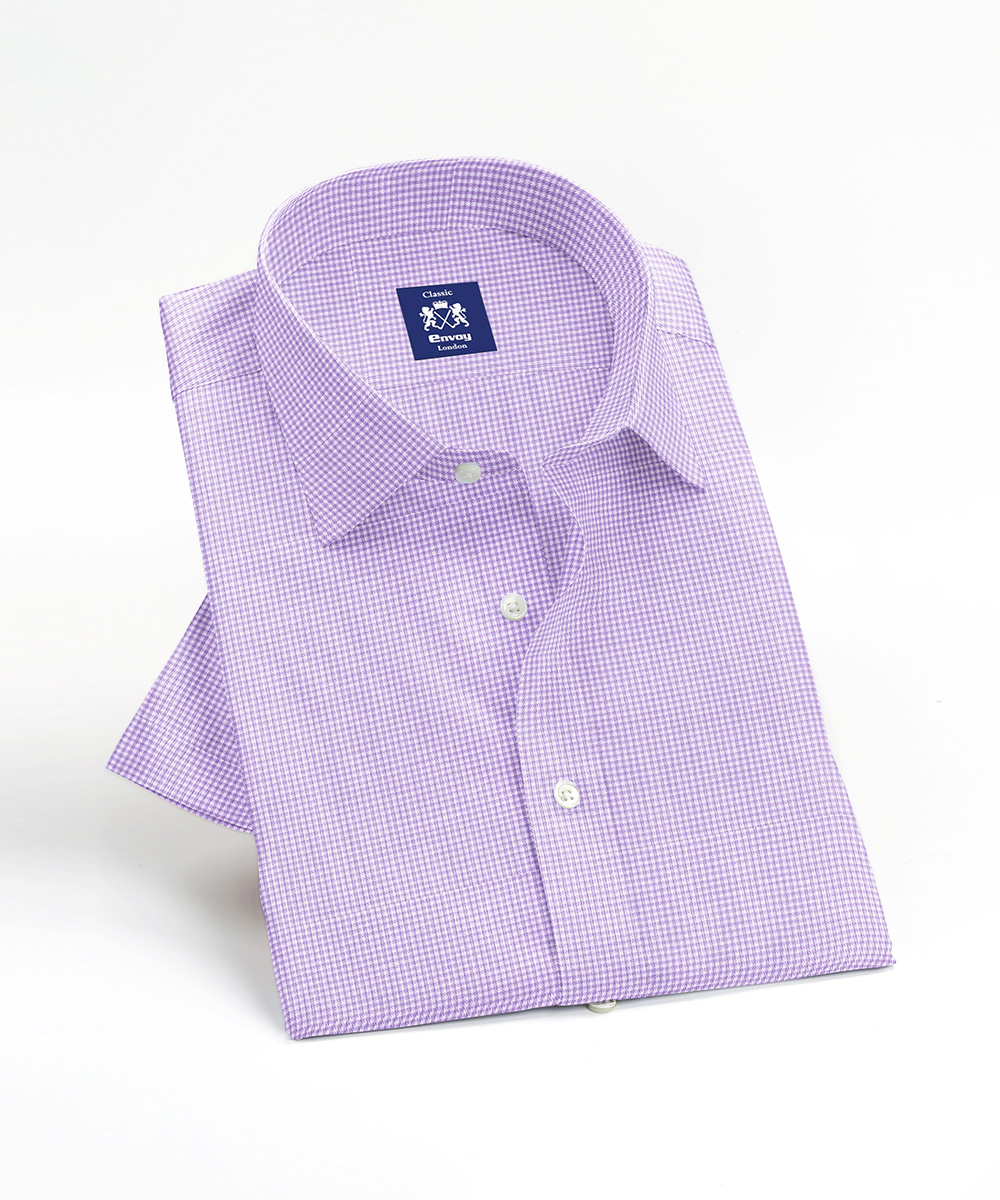 Envoy Classic Men’s Purple Formal Wear Regular Fit Shirt - Image 3