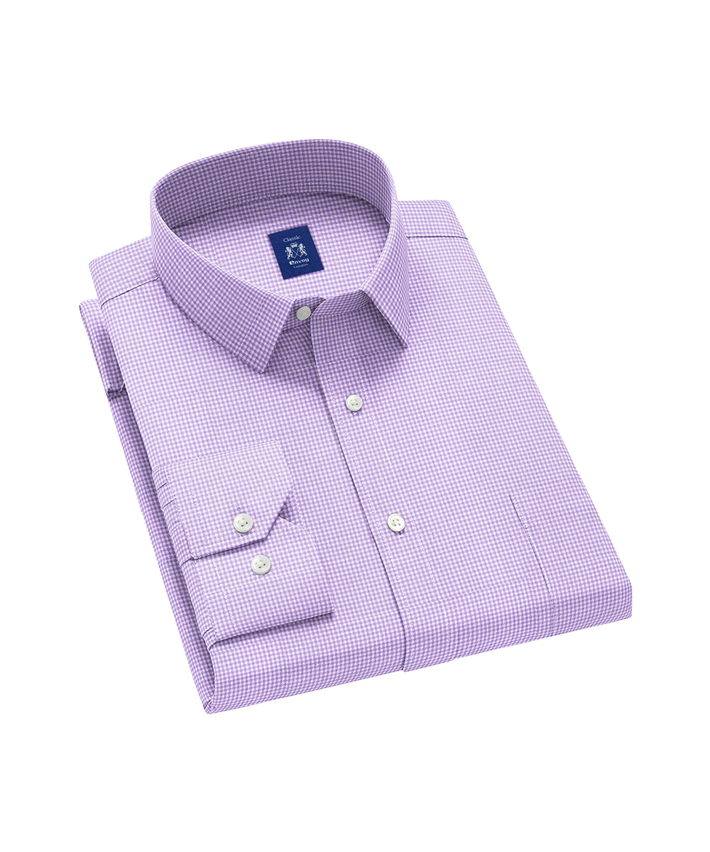 Envoy Classic Men’s Purple Formal Wear Regular Fit Shirt - Image 2