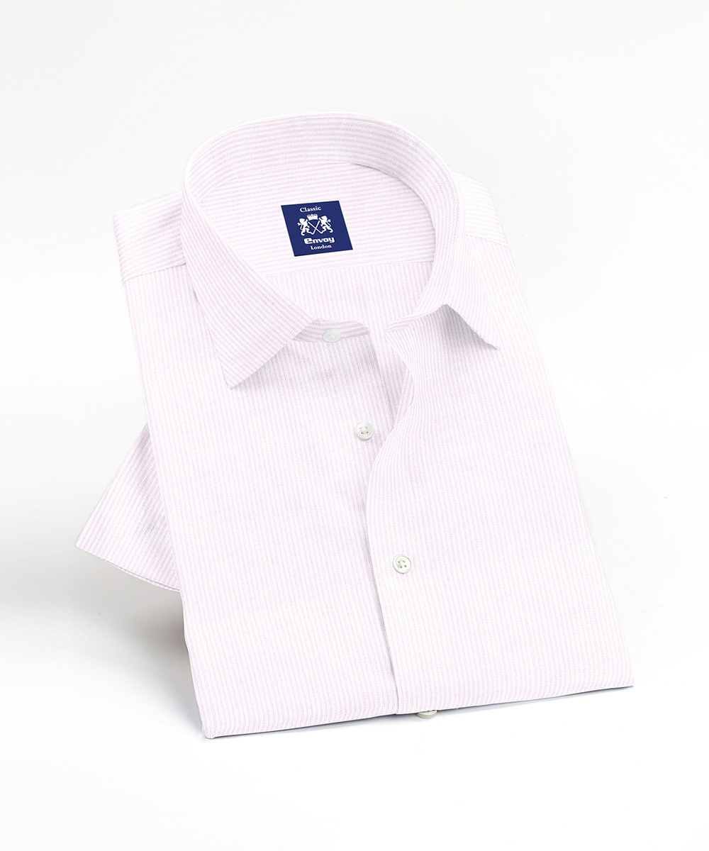 Envoy Classic Men’s Pink Formal Wear Regular Fit Shirt - Image 3