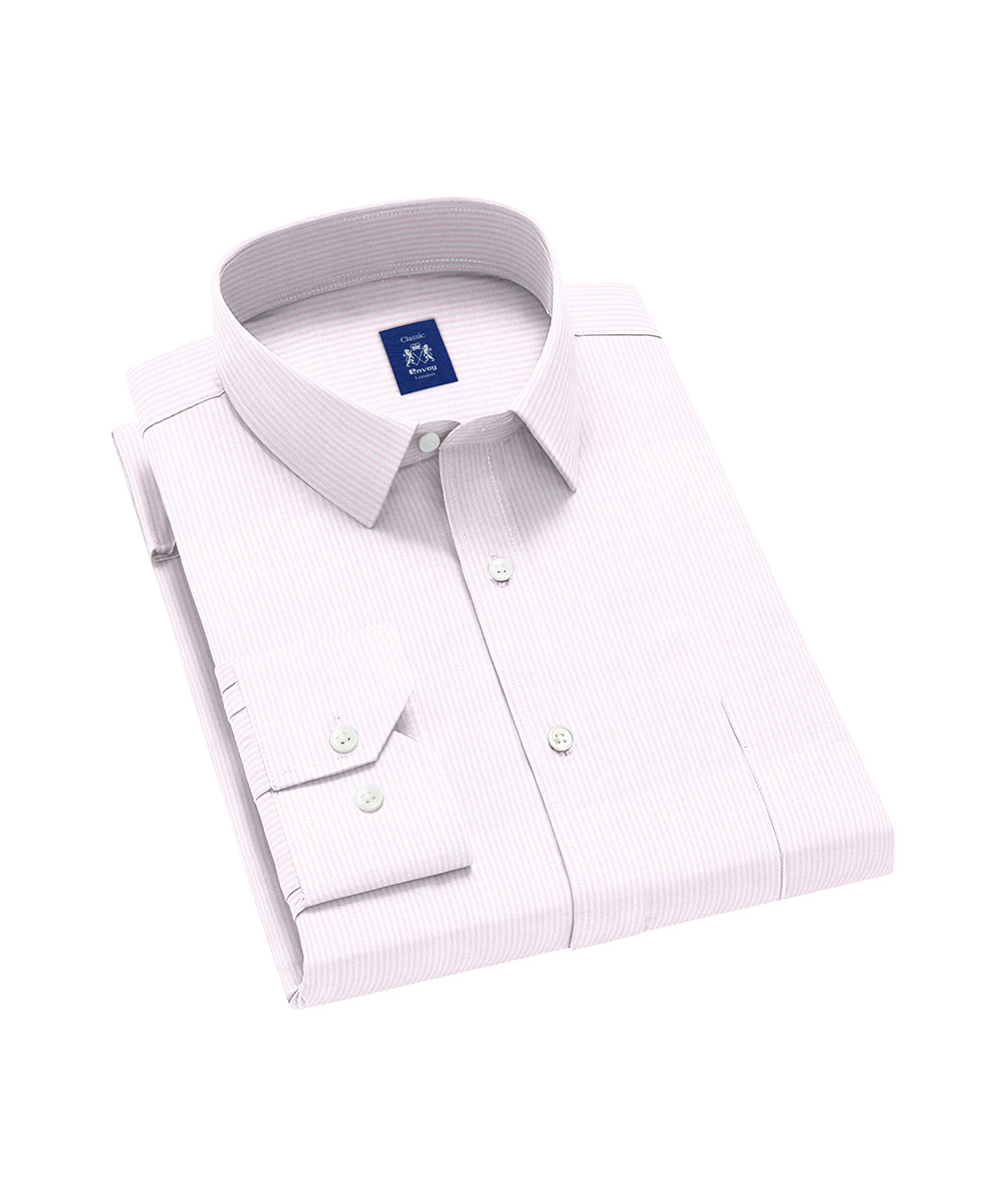 Envoy Classic Men’s Pink Formal Wear Regular Fit Shirt - Image 2