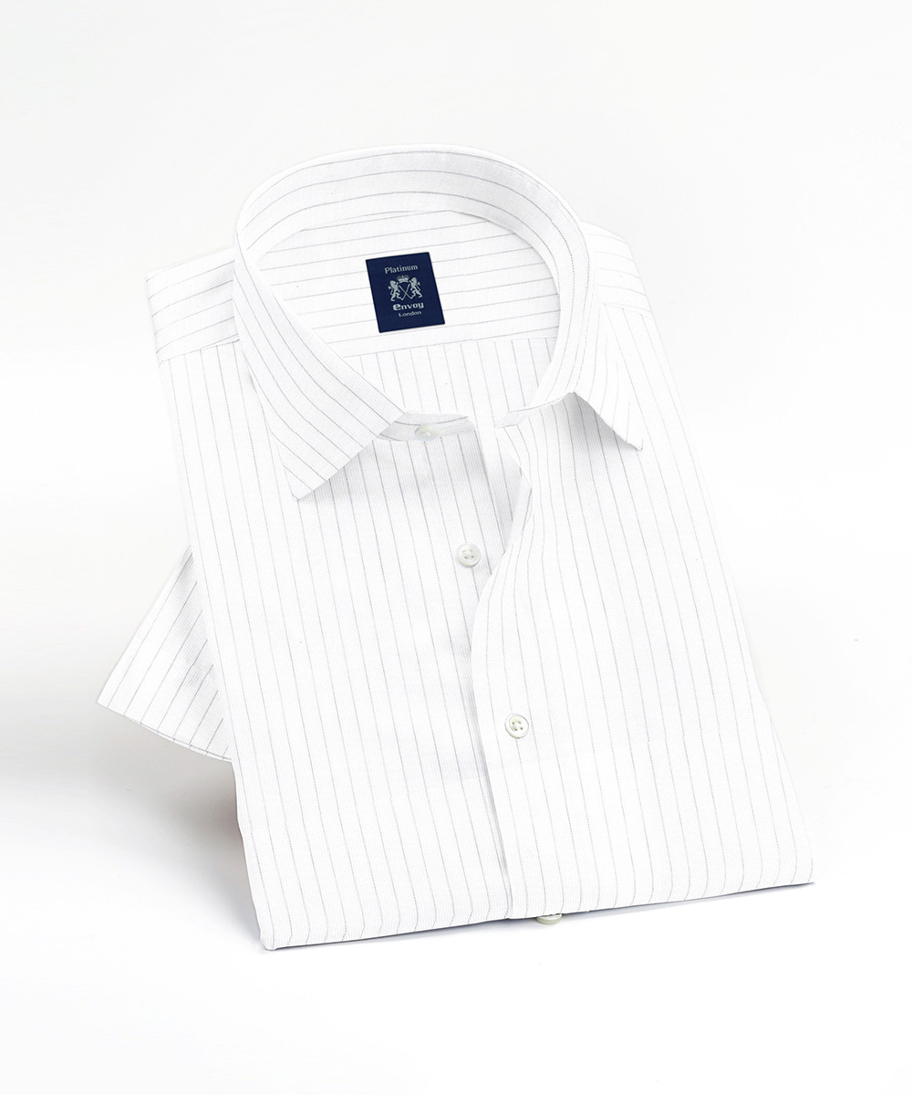 Envoy Platinum Men’s White Formal Wear Regular Fit Shirt - Image 3