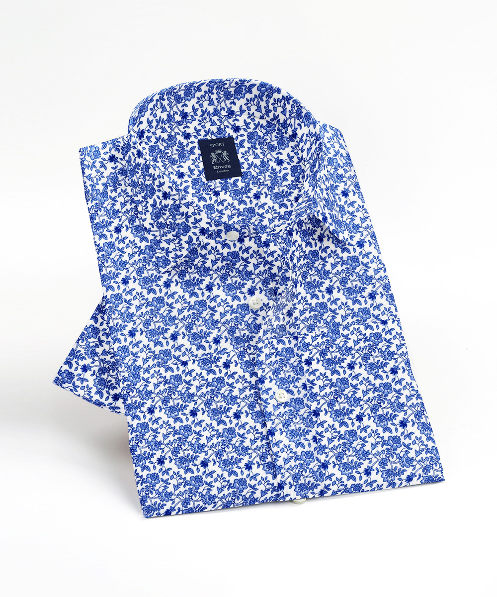 Envoy Sport Men’s Blue Casual Wear Tailor Fit Shirt - Image 3