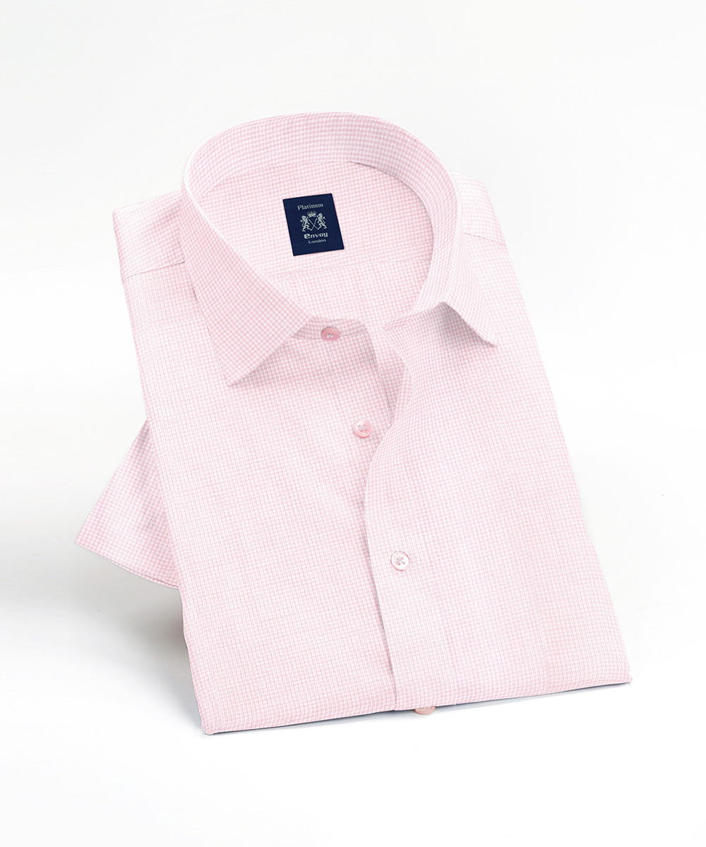 Envoy Platinum Men’s Pink Formal Wear Regular Fit Shirt - Image 3