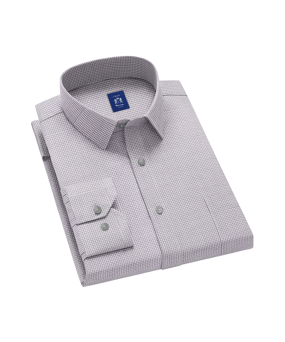 Envoy Classic Men’s Grey Formal Wear Regular Fit Shirt - Image 2