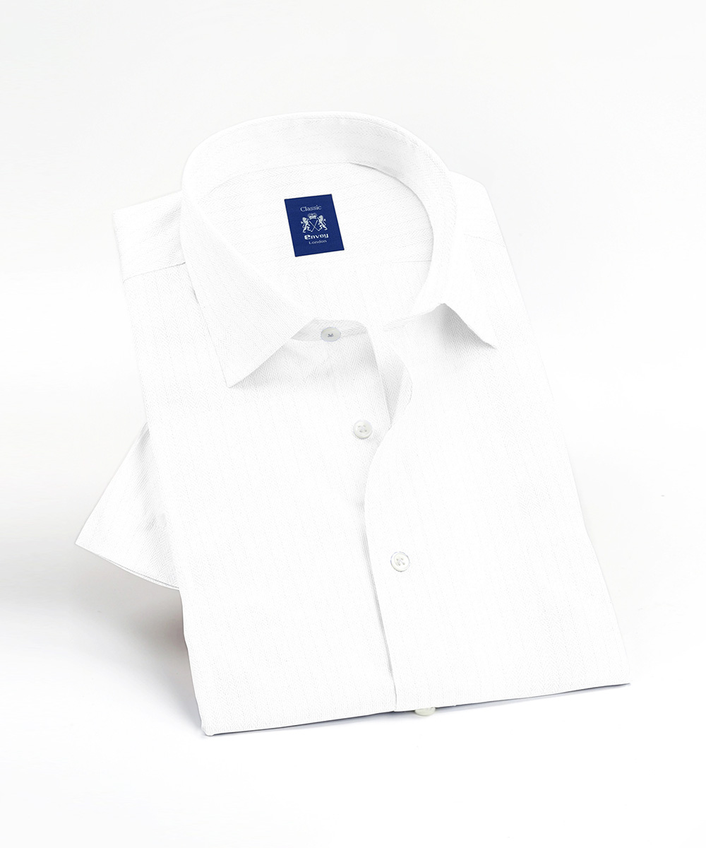 Envoy Classic Men’s White Formal Wear Tailor Fit Shirt - Image 3